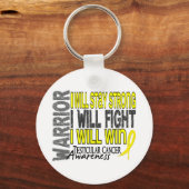 Porte-clés Guerrier du cancer testiculaire (Recto)