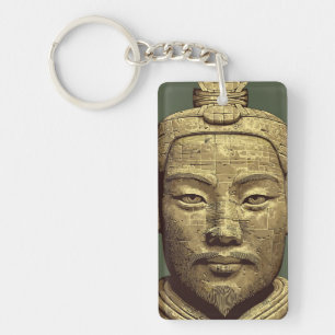 Porte-clés Guerrier en terre cuite - Art ancien doré