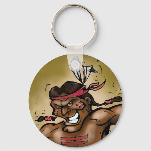 Porte-clés Guerrier indien (Recto)