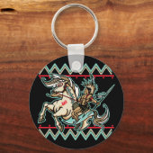 Porte-clés Guerrier indien à cheval (Recto)