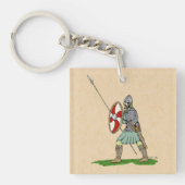 Porte-clés Guerrier médiéval anglais/saxon (Devant)