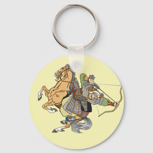 Porte-clés guerrier mongol médiéval (Recto)