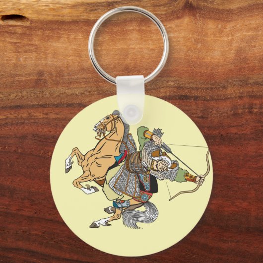 Porte-clés guerrier mongol médiéval (Recto)