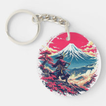 Guerrier Samouraï au Mont Fuji Art Japonais