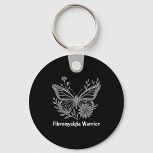 Porte-clés Guerrière de la fibromyalgie Papillon de sensibili