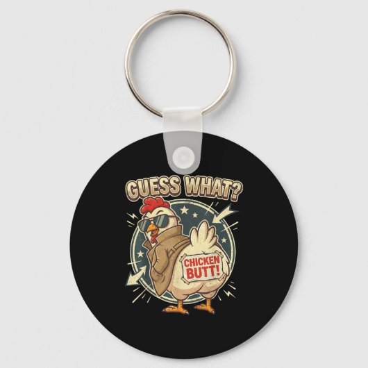 Porte-clés Guess What Chicken Butt  (Recto)