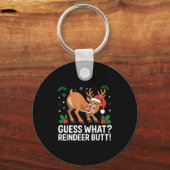 Porte-clés Guess What Reindeer Butt Funny Christmas Men Reind (Recto)