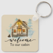 Porte-clés Guest House Rental Propriété Vacances Cabine Bienv (Dos)