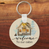 Porte-clés Guest House Rental Propriété Vacances Cabine Bienv (Recto)