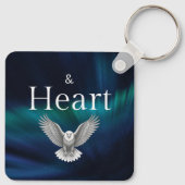 Porte-clés Guide Papa clé pendentif Force & Cœur Aigle (Dos)