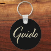 Porte-clés Guido Name whitegold Button (Recto)