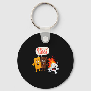 Porte-clés Guimauve drôle de s'mores