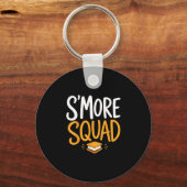 Porte-clés Guimauve feu de camp camping s'mores  (Recto)