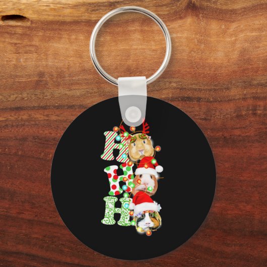 Porte-clés Guinea Pig Christmas (Recto)