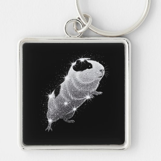 Porte-clés Guinea pig glittering keyring (Devant)