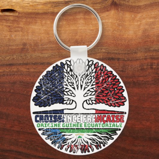 Porte-clés Guinée équatoriale France équatoriale (Recto)