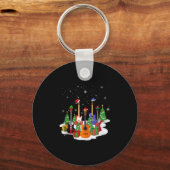 Porte-clés Guitar Christmas Decor Musical Guitar Lovers Guita (Recto)