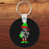 Porte-clés Guitar Elf Christmas Pajamas Matching Family Elf S (Recto)