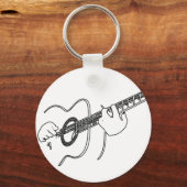 Porte-clés guitare acoustique (Recto)
