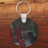 Porte-clés Guitare acoustique cool (Recto)