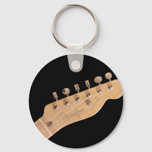Porte-clés Guitare acoustique cool (Recto)