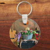 Porte-clés Guitare acoustique géniale (Recto)