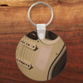 Porte-clés Guitare acoustique mignonne (Recto)