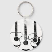 Porte-clés guitare acoustique simple (Recto)