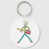 Porte-clés Guitare basse Stickman (Verso)