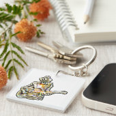 Porte-clés Guitare Blues Mann (Devant Droit)