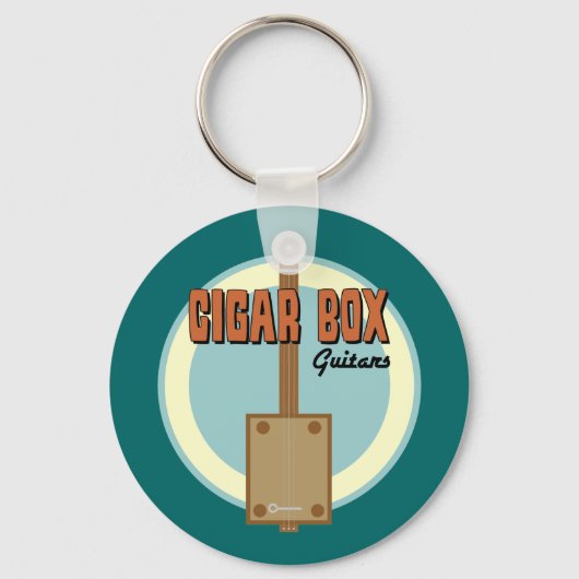 Porte-clés Guitare boîte à cigares (Recto)