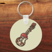 Porte-clés Guitare Champignon (Recto)