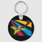 Porte-clés Guitare colorée (Recto)