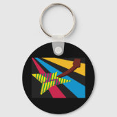 Porte-clés Guitare colorée (Verso)