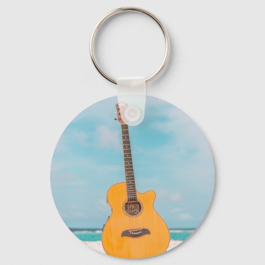 Porte-clés Guitare de basse cool (Recto)