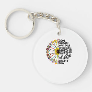 Porte-clés Guitare Lover Cadeau de guitare florale acoustiq
