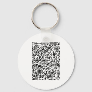 Porte-clés Guitare Lover Cadeau Motif de guitare