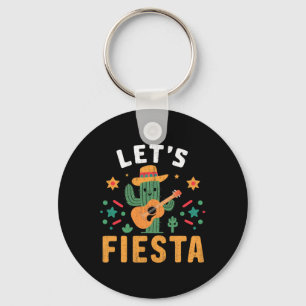 Porte-clés Guitare Mexicaine Cinco De Mayo Cactus Pour Hommes