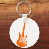 Porte-clés Guitare orange (Recto)