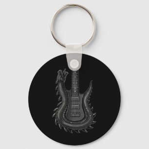 Porte-clés Guitare Rock Band Et Roll Pour Homme Band Tee 3