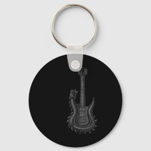 Porte-clés Guitare Rock Band Et Roll Pour Homme Band Tee 6