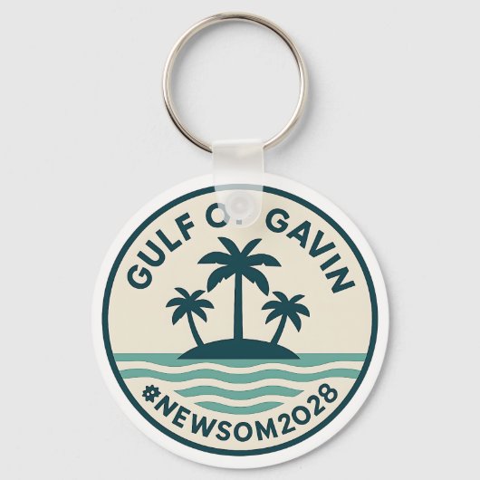 Porte-clés Gulf of Gavin 2028 Newsom Keychain (Recto)