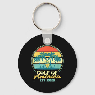 Porte-clés Gulf Of Usa America Shirt Est 2025 Retro Vintage B