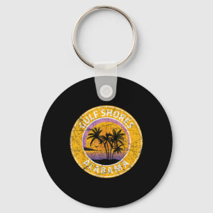 Porte-clés Gulf Shores Alabama Al Vintage Retro 80s Summer Tr