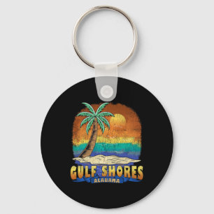 Porte-clés Gulf Shores Alabyma Souvenir Vintage en détresse