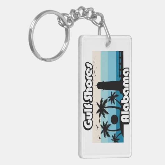 Porte-clés Gulf Shores Beach Alabama (Devant gauche)
