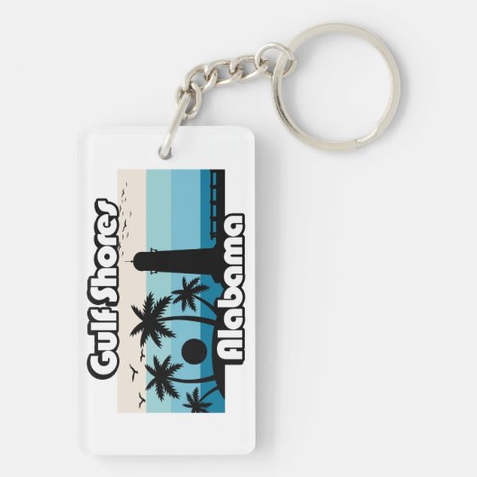 Porte-clés Gulf Shores Beach Alabama (Dos)