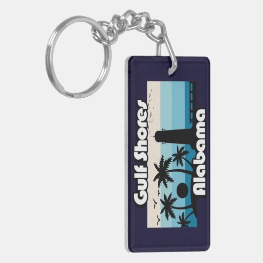Porte-clés Gulf Shores Beach Alabama (Devant gauche)