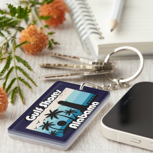 Porte-clés Gulf Shores Beach Alabama (Devant droit)