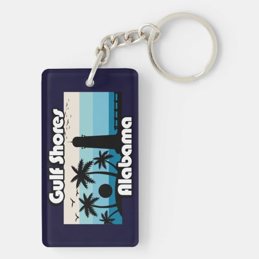 Porte-clés Gulf Shores Beach Alabama (Dos)